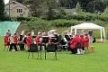 8. The brass band played on